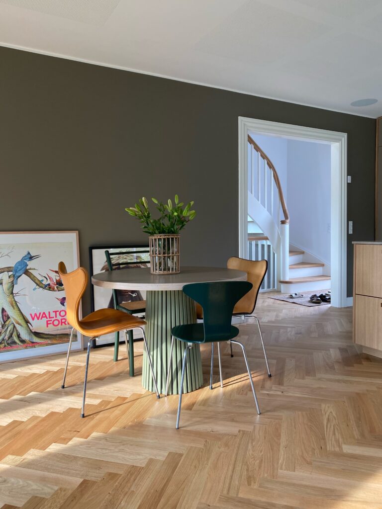 Sildebensgulv lister køkken entre renovering